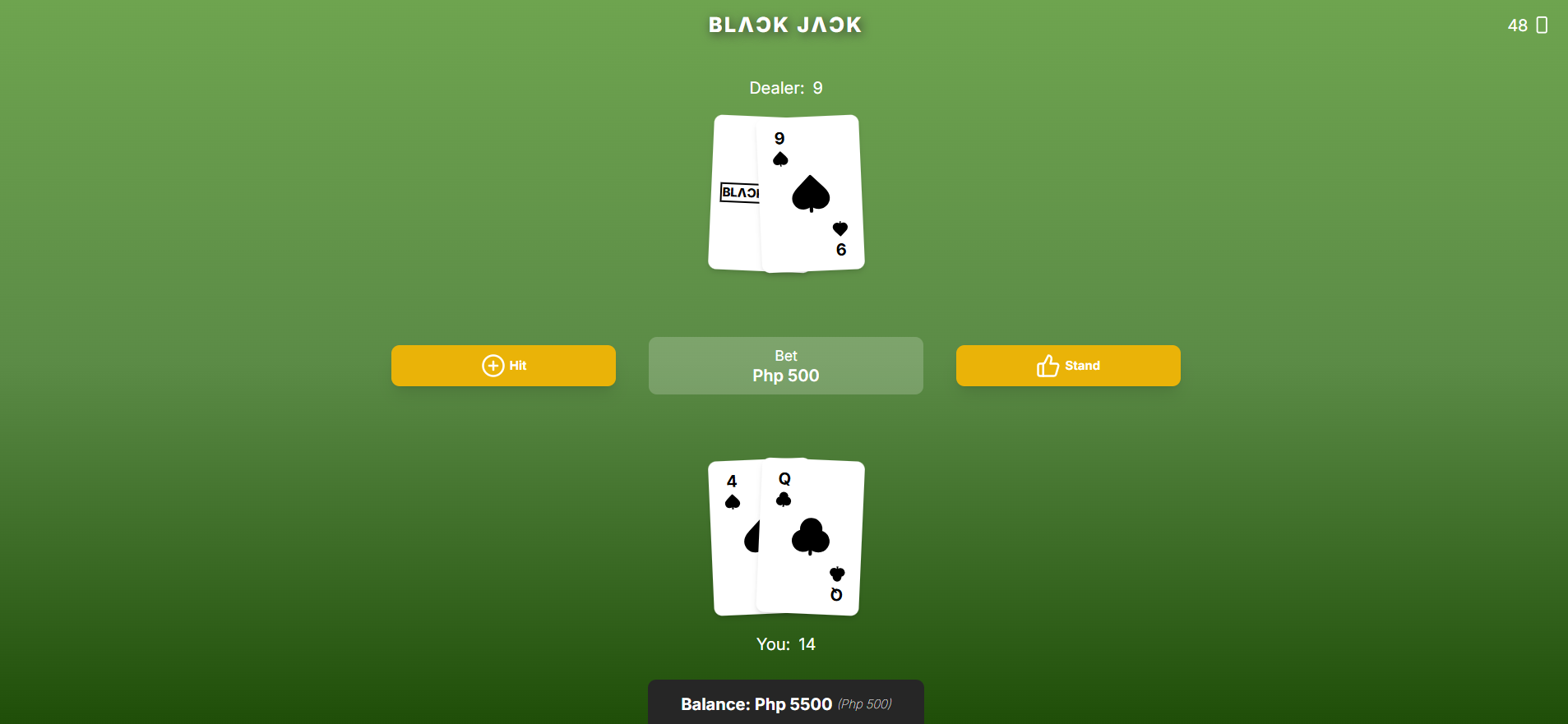 Blackjack Game