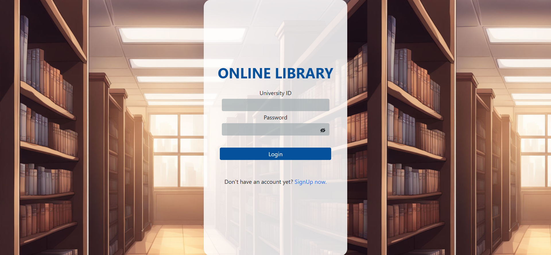 Online Library Web App